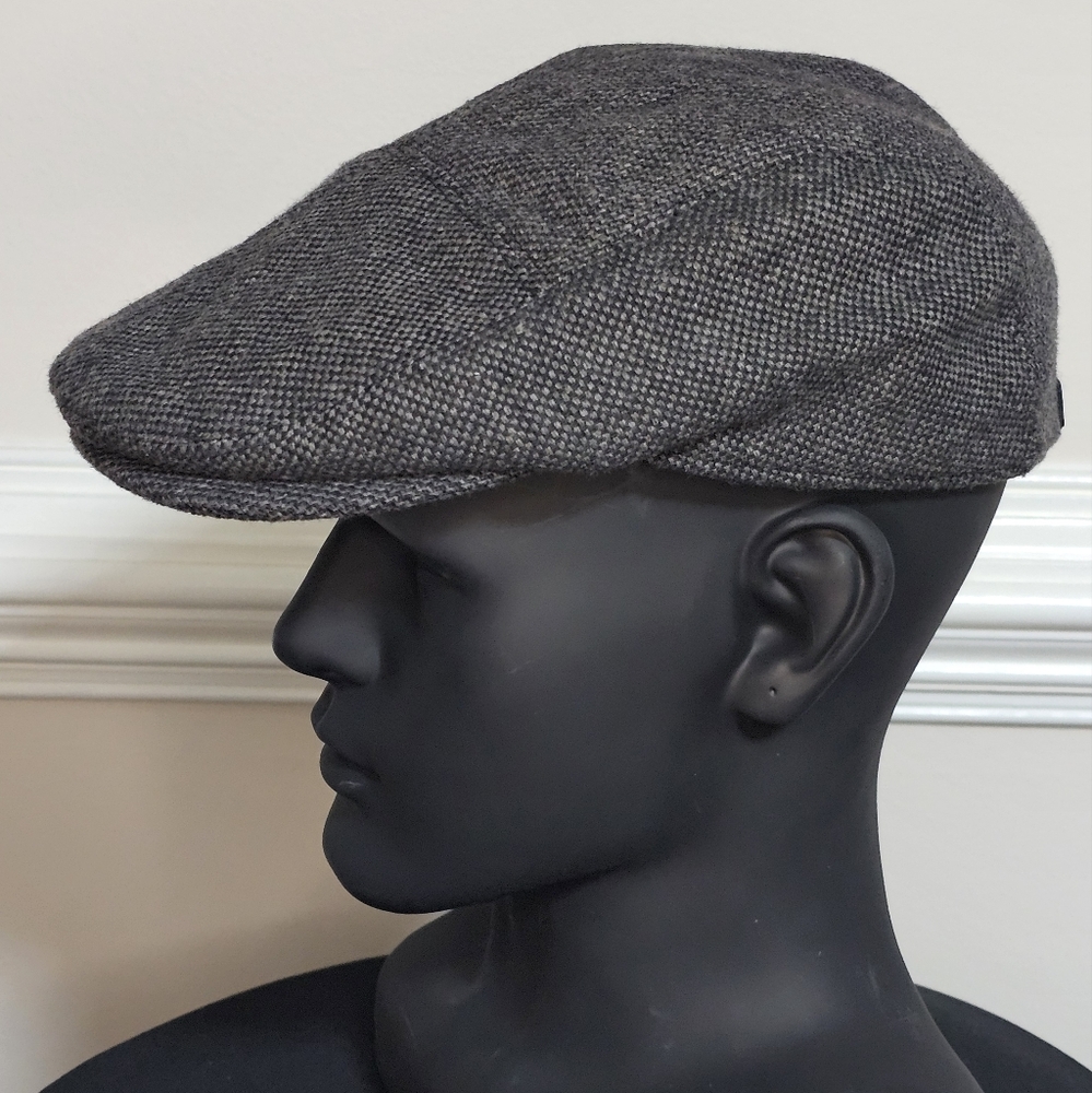 Grey Tweed Hat